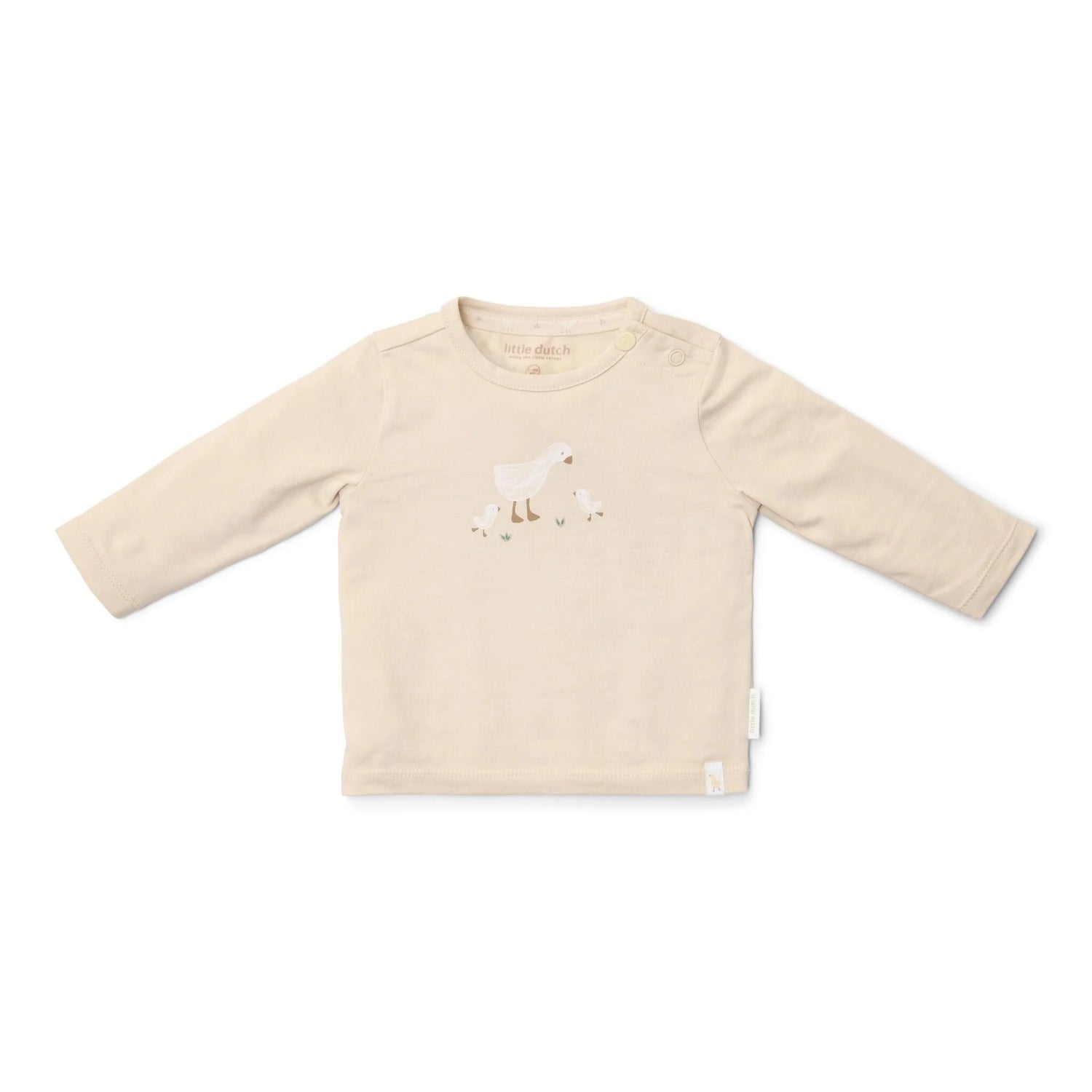 Little Dutch – Camisola de Manga Comprida Areia Little Goose – Newborn Naturals