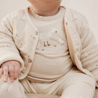 Little Dutch – Camisola de Manga Comprida Areia Little Goose – Newborn Naturals
