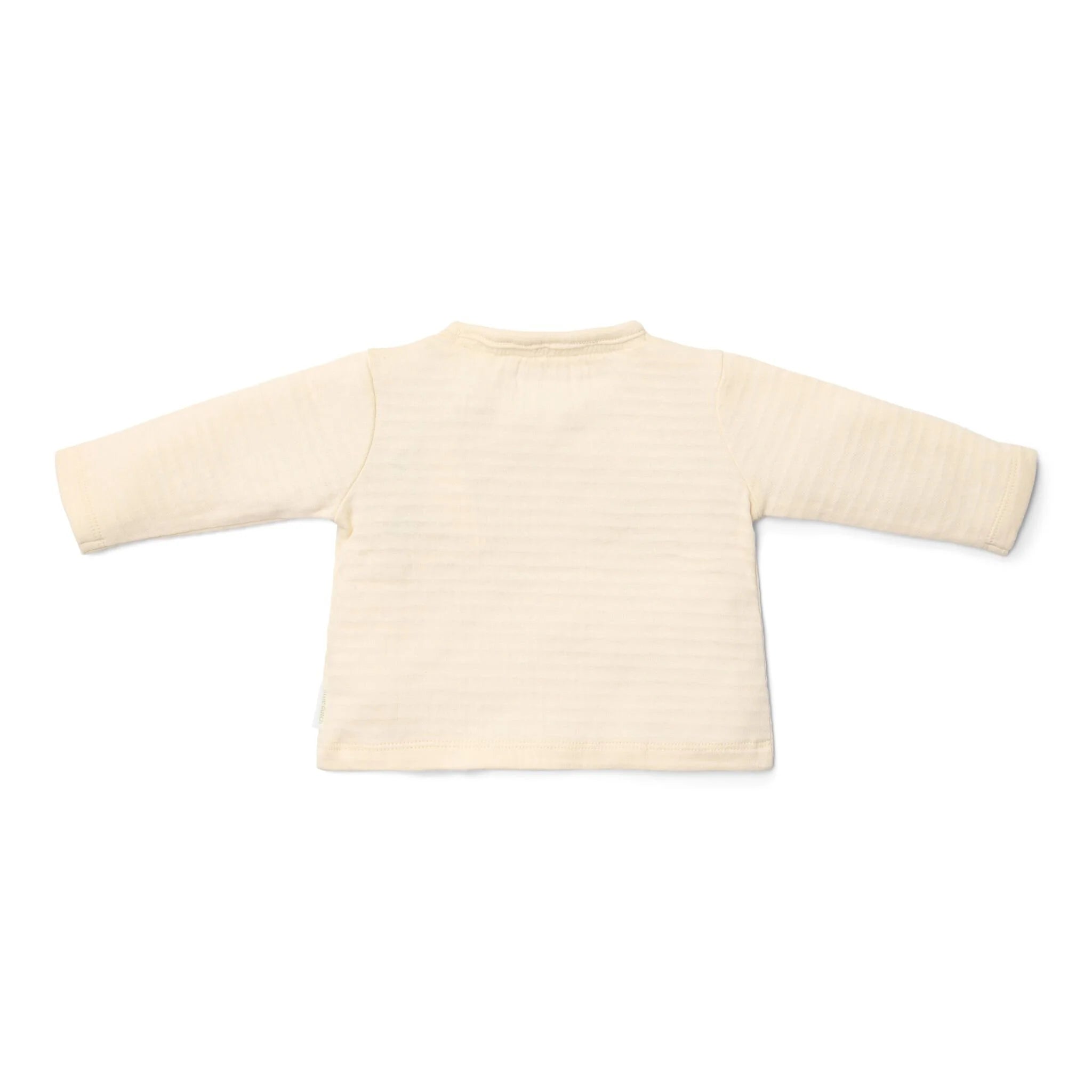 Little Dutch – T-Shirt Cruzada de Manga Comprida Bege Newborn Naturals