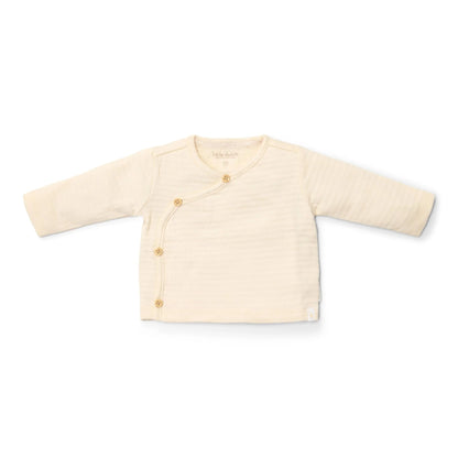 Little Dutch – T-Shirt Cruzada de Manga Comprida Bege Newborn Naturals