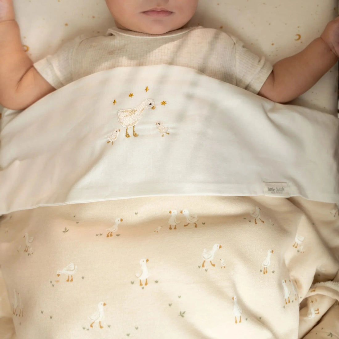 Manta de Berço – Bege – Newborn Naturals – Little Goose (100x70 cm)