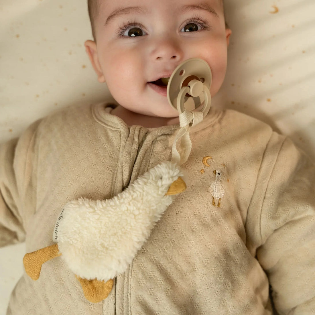 Pacifier Holder – Newborn Naturals - Little Goose – Little Dutch