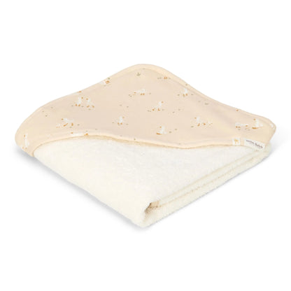 Hooded Towel – White – 75x75 cm – Newborn Naturals – Little Goose