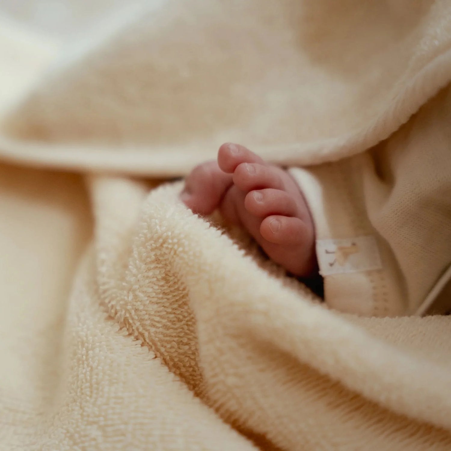 Hooded Towel – White – 75x75 cm – Newborn Naturals – Little Goose