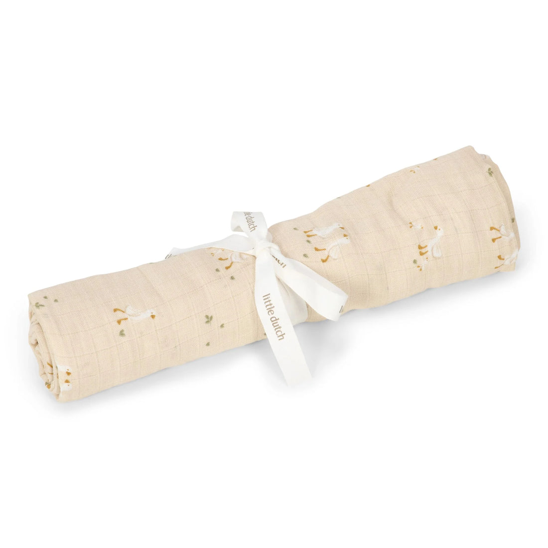 Large Museline Diaper – Beige – Newborn Naturals – Little Goose (120x120 cm)