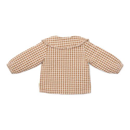 Camisa marrón cuadros