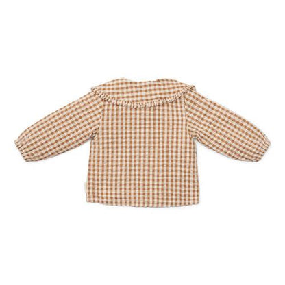 Camisa marrón cuadros