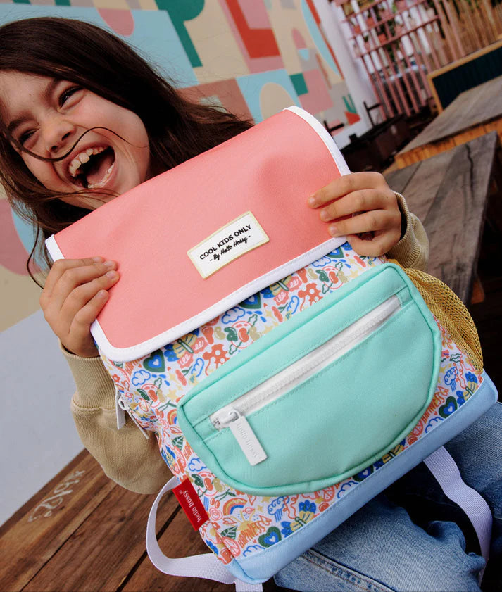 Mochila Hello Hossy &quot;Cool Kids Only&quot; para niños de 2 a 5 años – Guardería y jardín de infancia