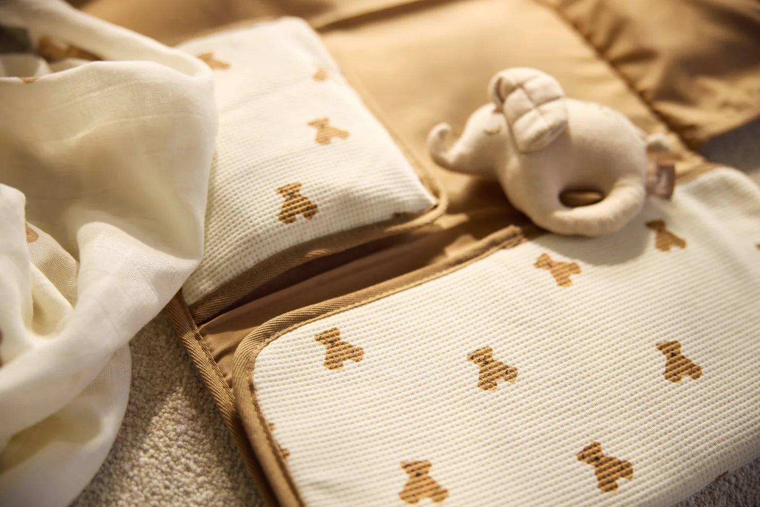 Muda-Fraldas com Bolsos de Arrumação – Mini Teddy Bear