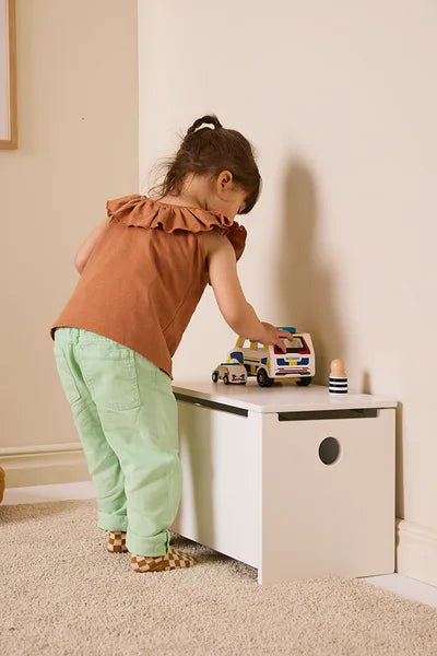 Banco e Baú de Arrumação STAR – Banco Infantil com Arrumação Integrada