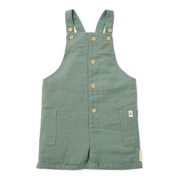 Jardineiras com Riscas Verde Floresta – Little Dutch (6-9 meses)