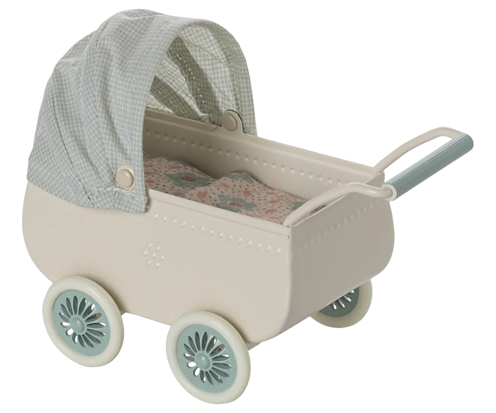 Baby stroller with mouse - Mint green