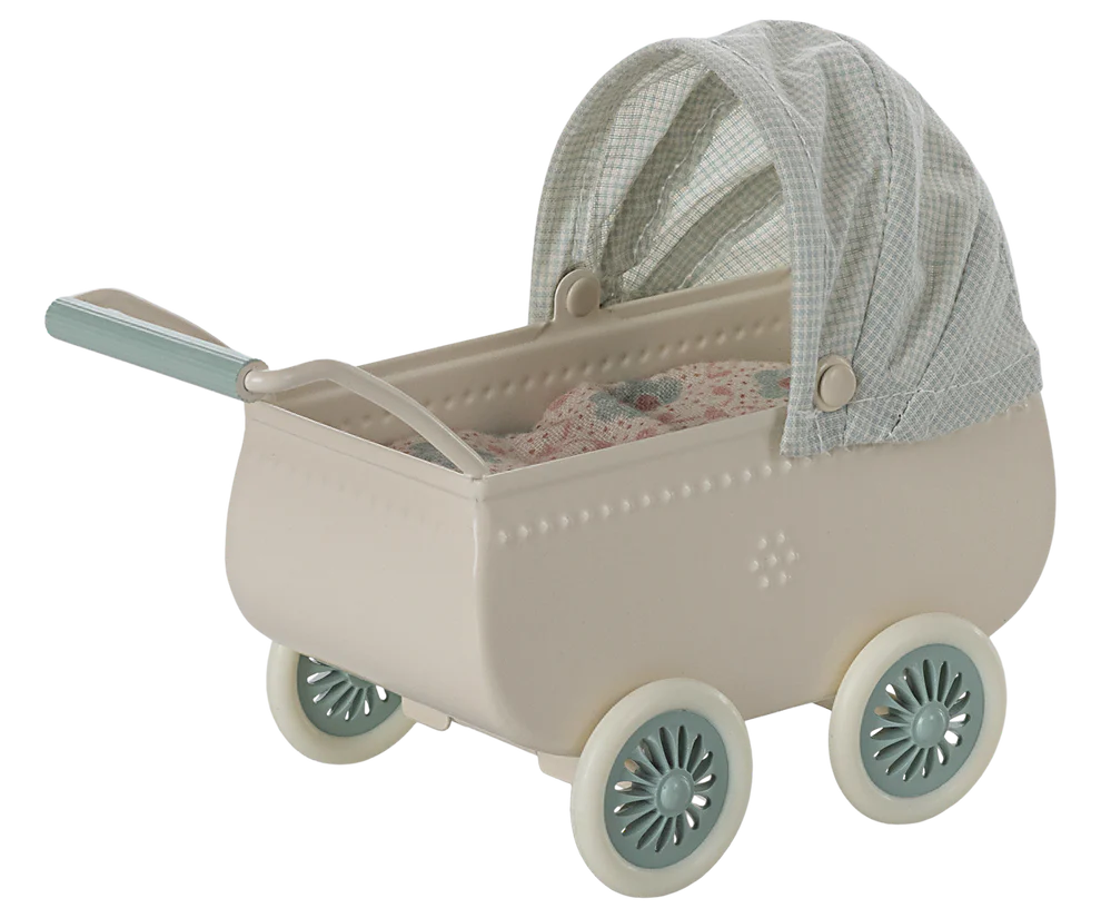 Baby stroller with mouse - Mint green
