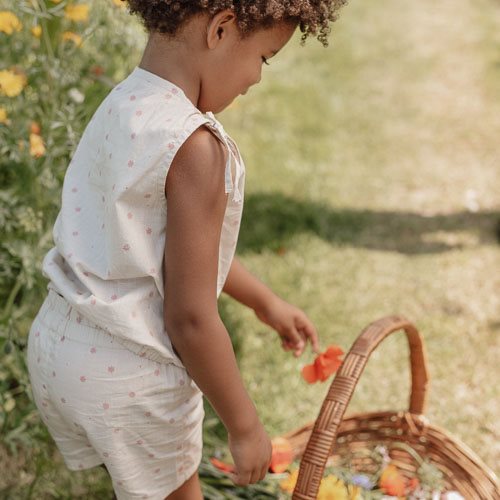 Blusa com flores Little Dutch