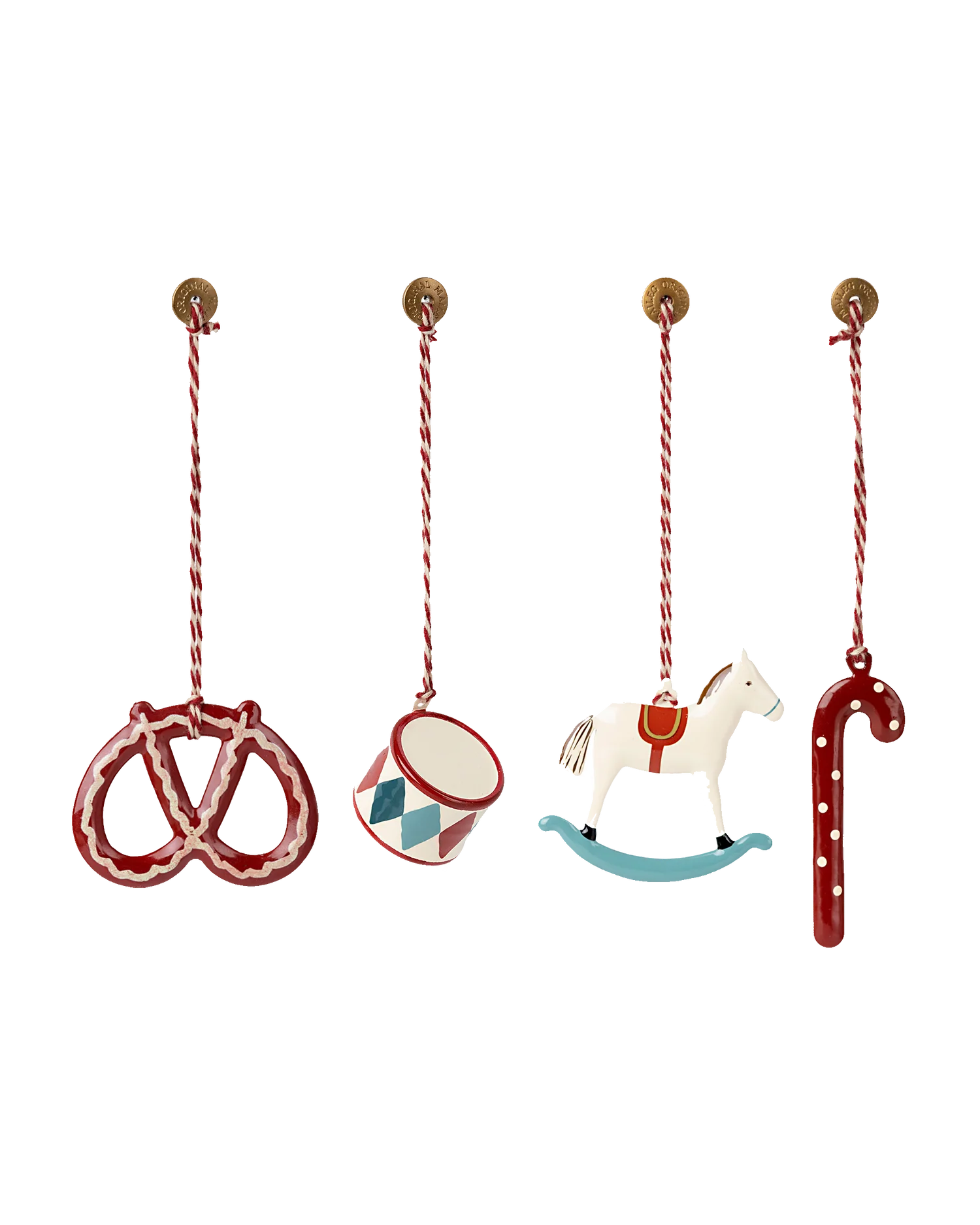 Maileg – Conjunto de Enfeites Metálicos Peter’s Christmas