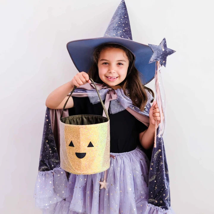 Saco Trick or Treat Abóbora Glitter – Mimi &amp; Lula