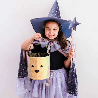 Saco Trick or Treat Abóbora Glitter – Mimi &amp; Lula