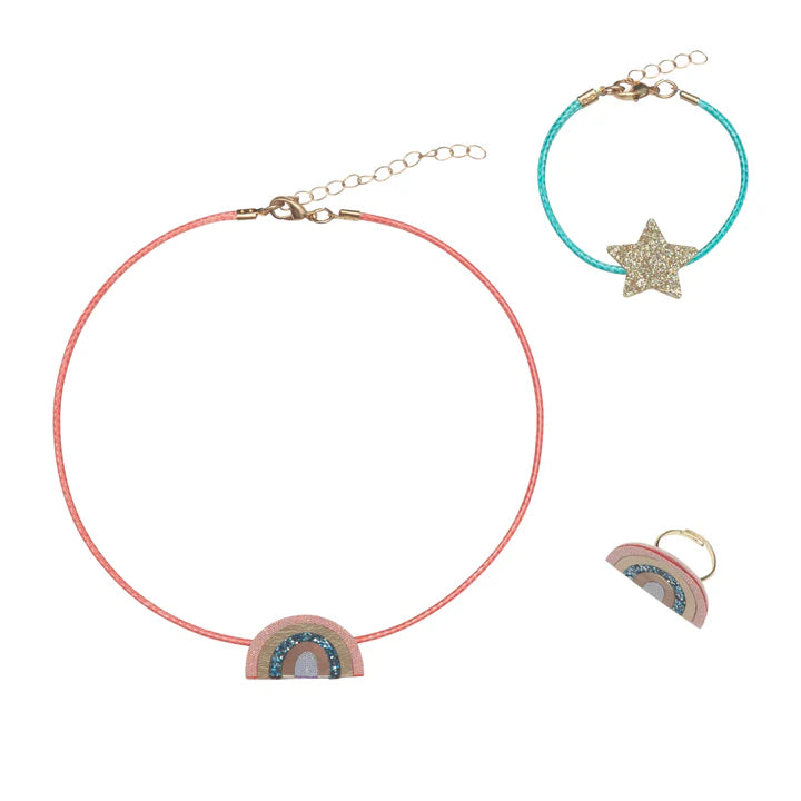 Conjunto Acessórios Arco-Íris