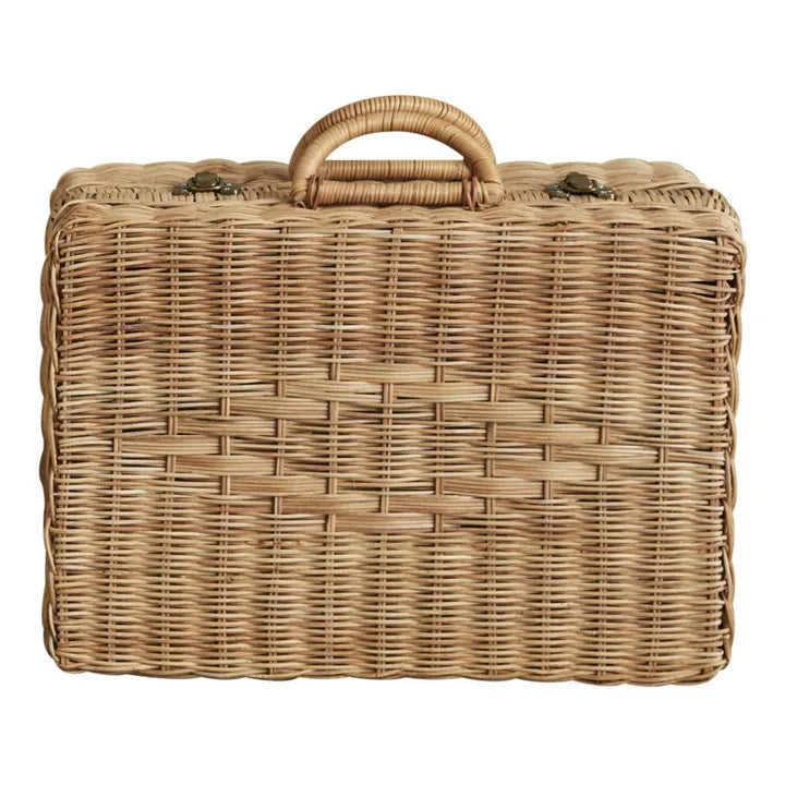 Olli Ella Toaty Trunk Maleta de Ratán | Maleta Vintage Niña - Edición limitada