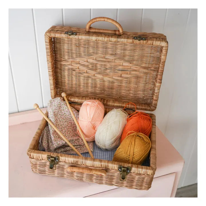 Olli Ella Toaty Trunk Rattan Suitcase | Vintage Children&