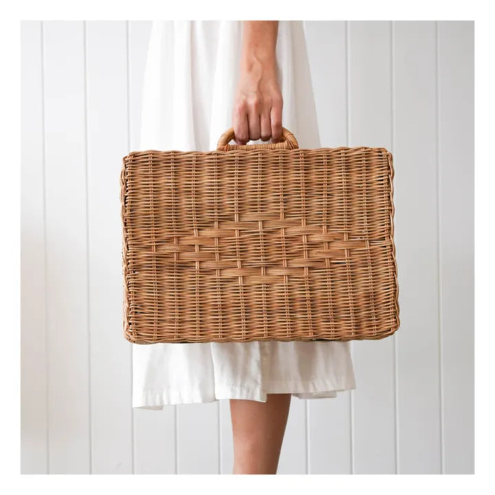 Olli Ella Toaty Trunk Rattan Suitcase | Vintage Children&