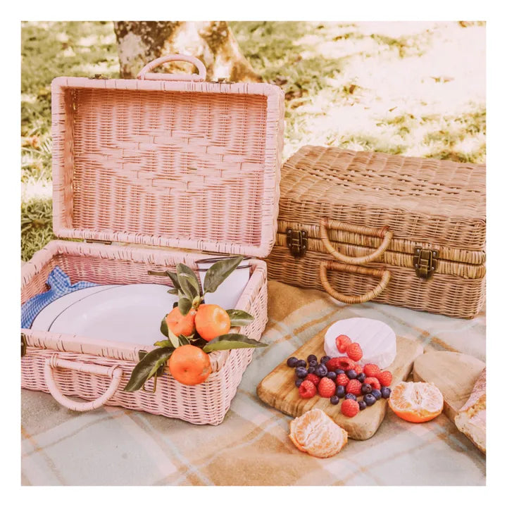Olli Ella Toaty Trunk Rattan Suitcase | Vintage Children&