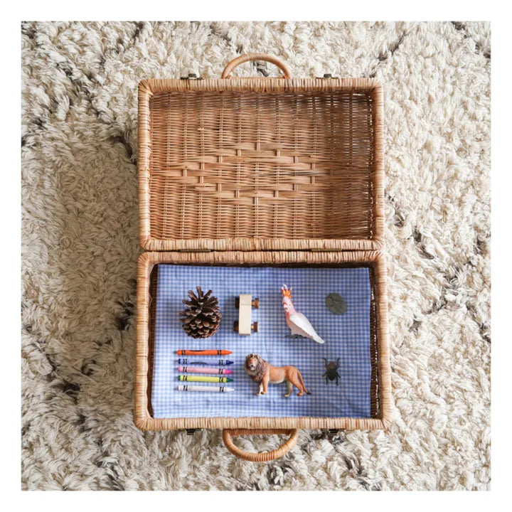 Olli Ella Toaty Trunk Rattan Suitcase | Vintage Children&