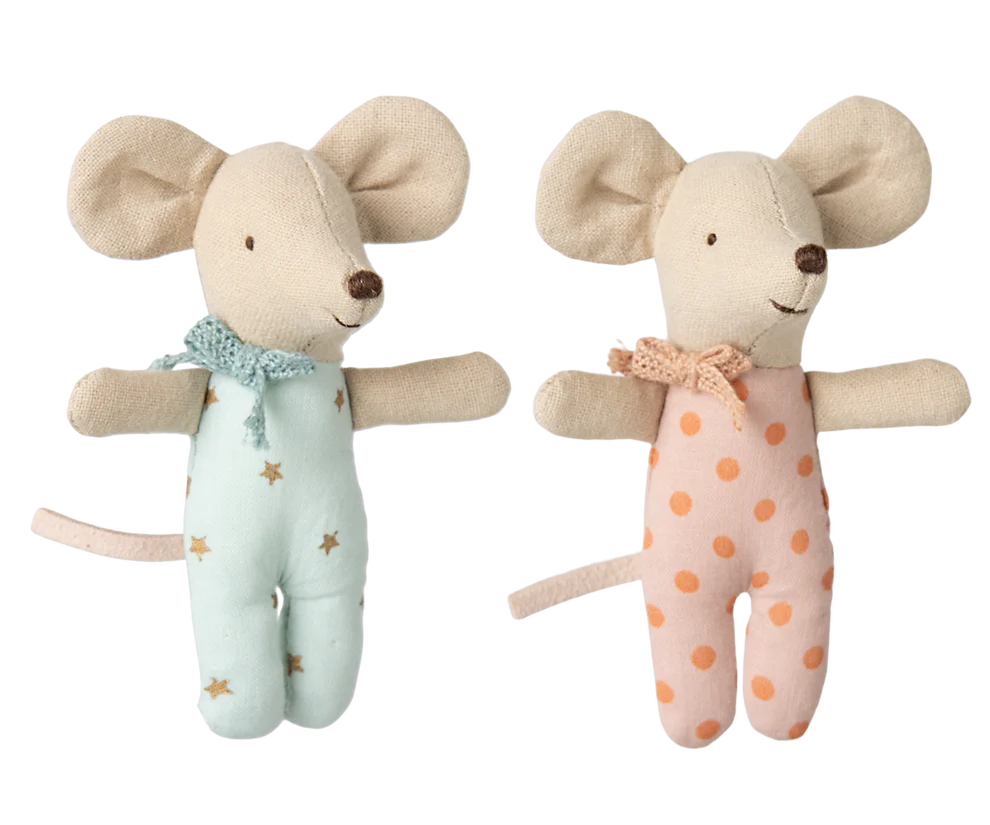 Twin Mice in a Maileg Matchbox
