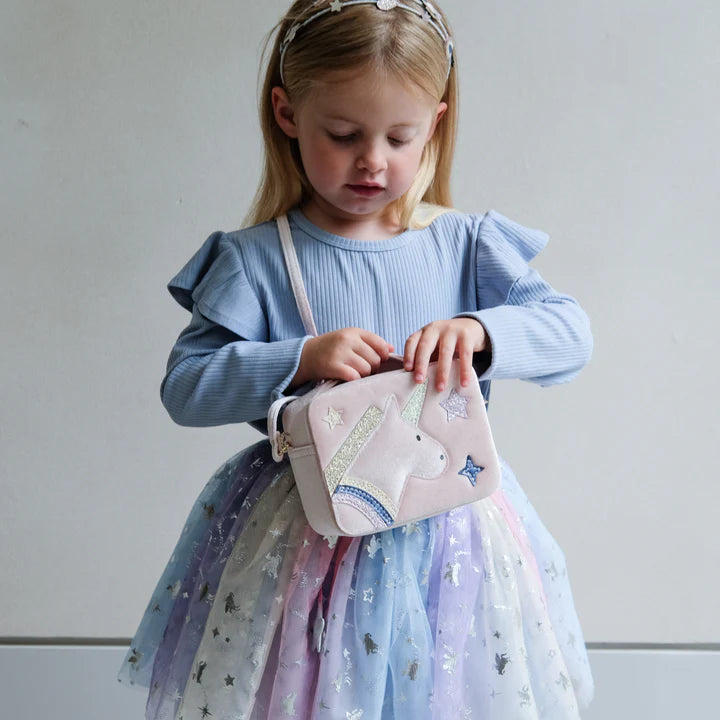 Bolsa cuadrada de unicornio