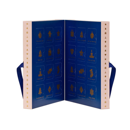 Calendário do Advento com acessórios de cabelo