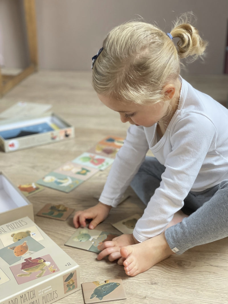 10 Animal Puzzles to Mix and Match