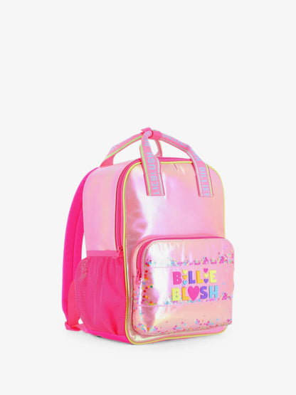 Mochila Rosa Metalizada com Lantejoulas BILLIEBLUSH