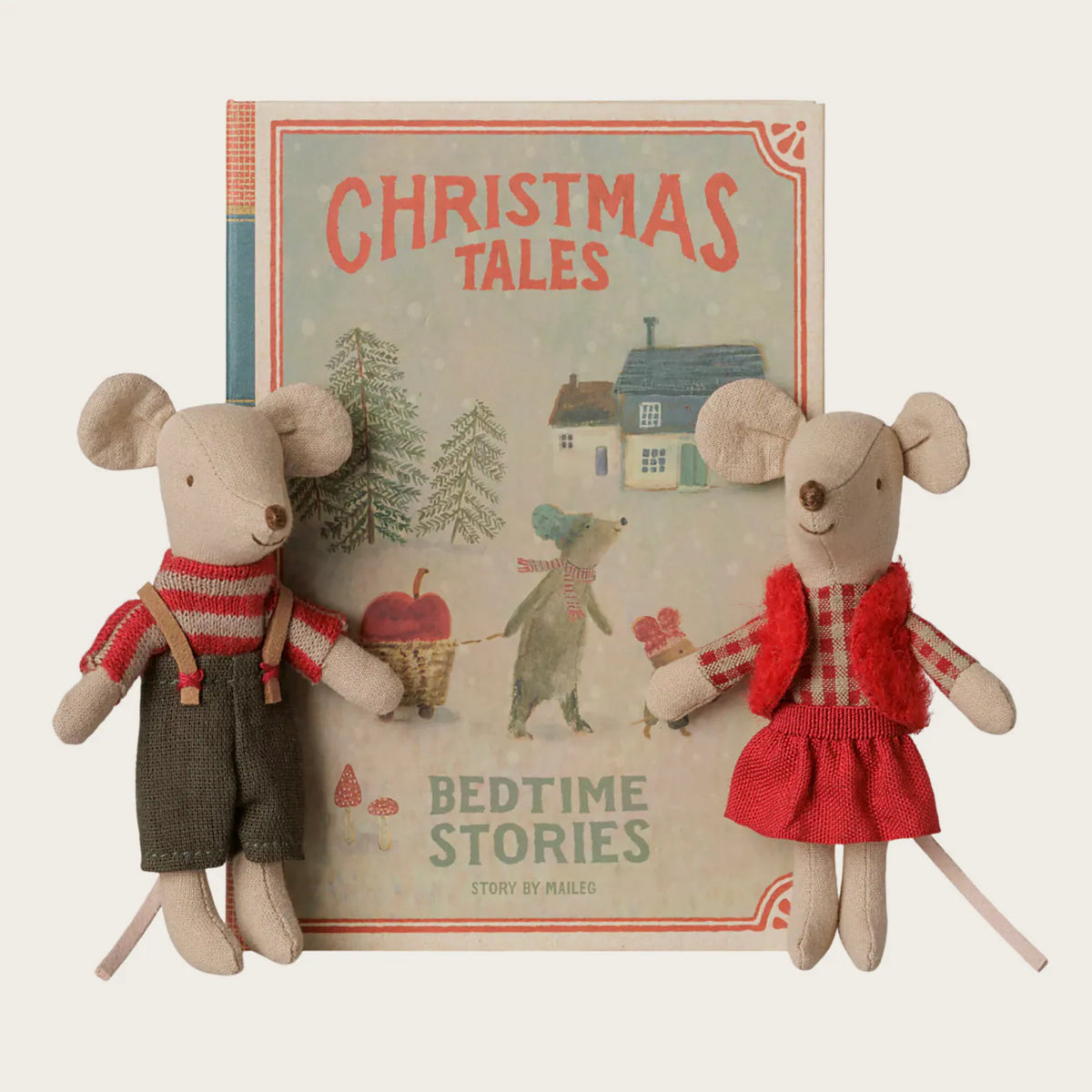 Ratinhos Gémeos de Natal no Livro - Maileg