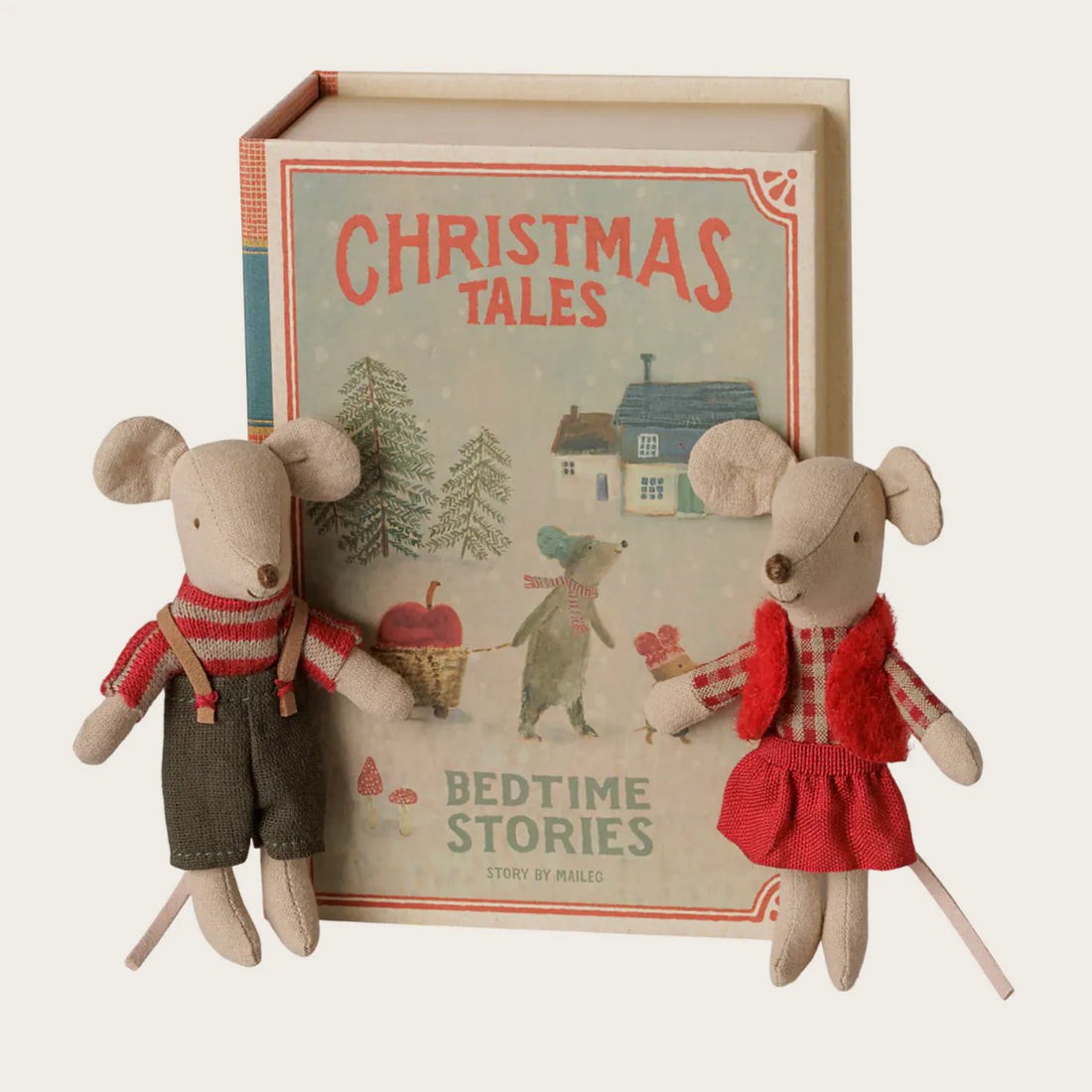Ratinhos Gémeos de Natal no Livro - Maileg