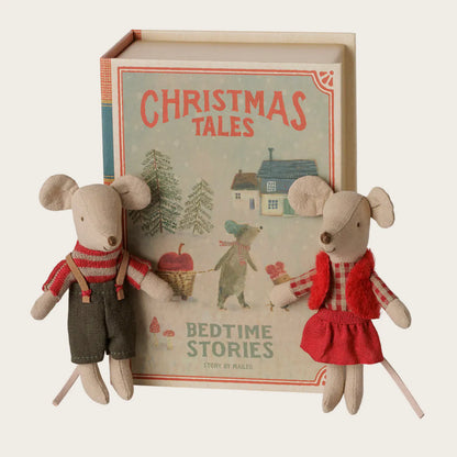 Ratinhos Gémeos de Natal no Livro - Maileg