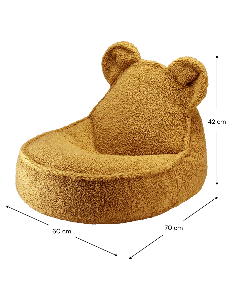 Conjunto Maple Bear Beanbag &amp; Ottoman