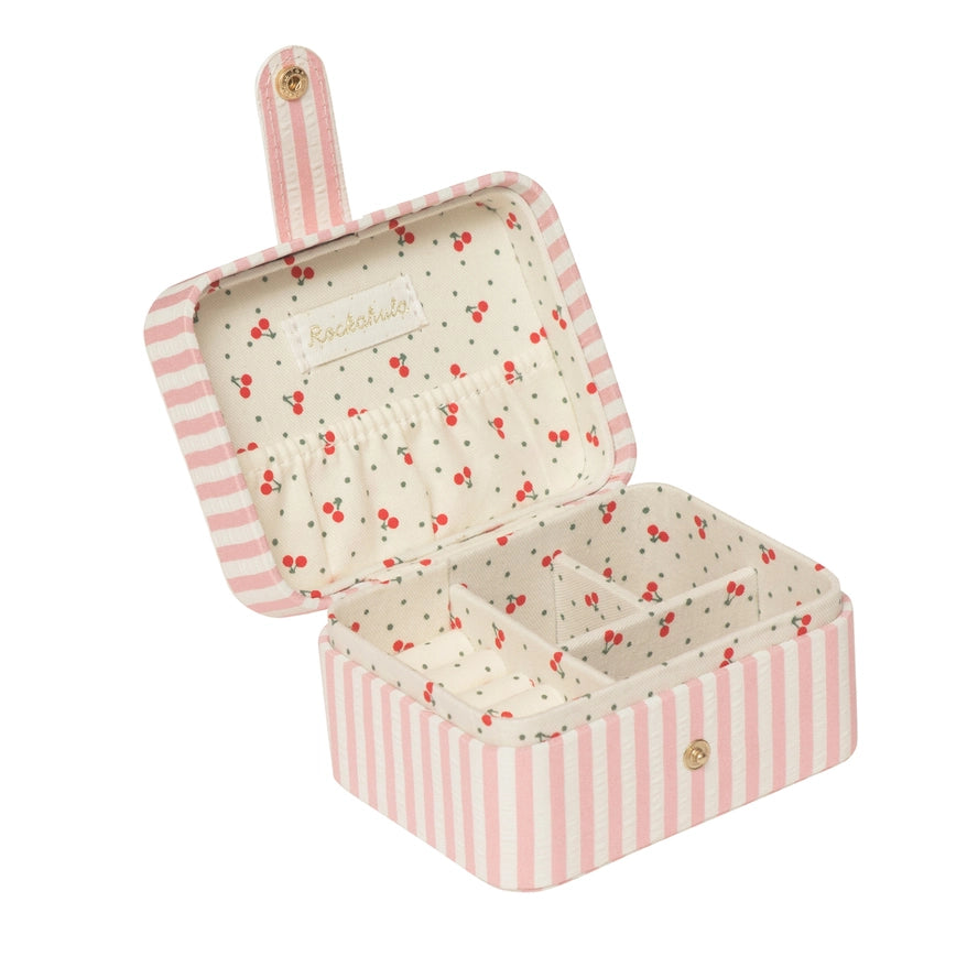 Cherry and Striped Jewelry Box