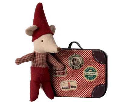 Bebé ratinho na mala de Natal
