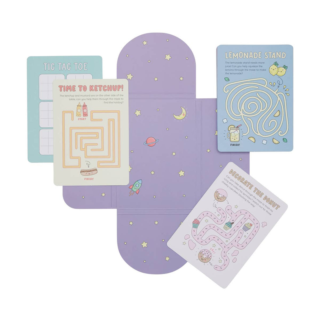 Tarjetas de actividades de mini laberinto