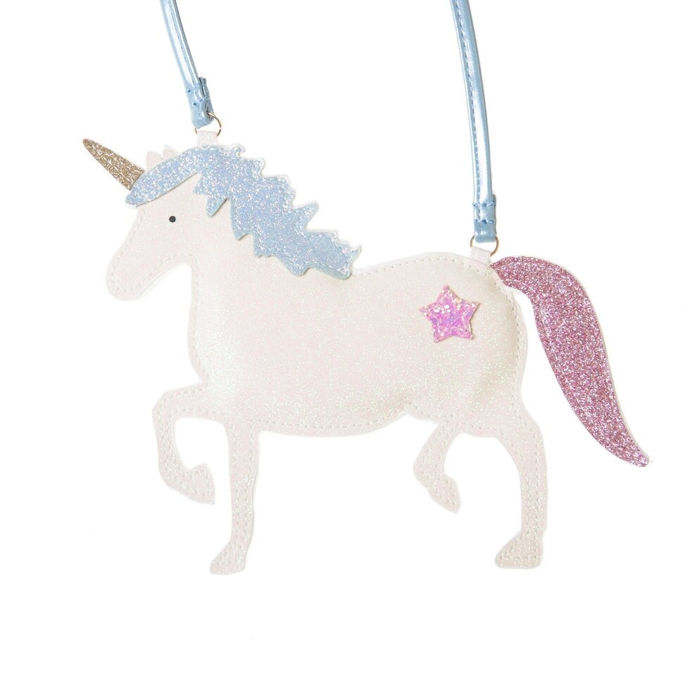 Cartera &quot;unicornio&quot; con purpurina