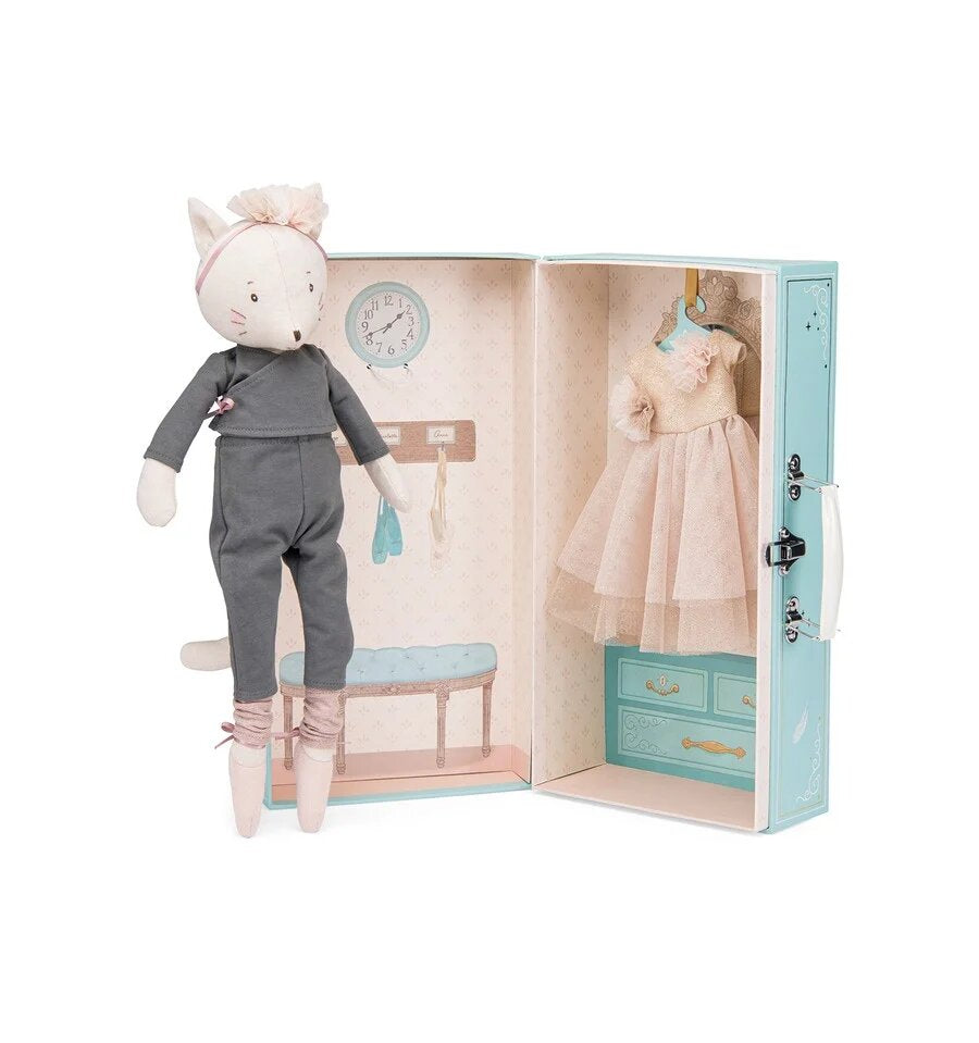 Celestine the Cat – Petite École de Danse Ballerina Suitcase | Moulin Roty