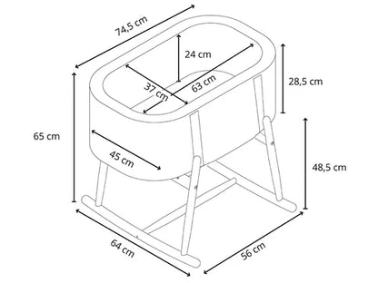 Wooden support for KUKO bassinet