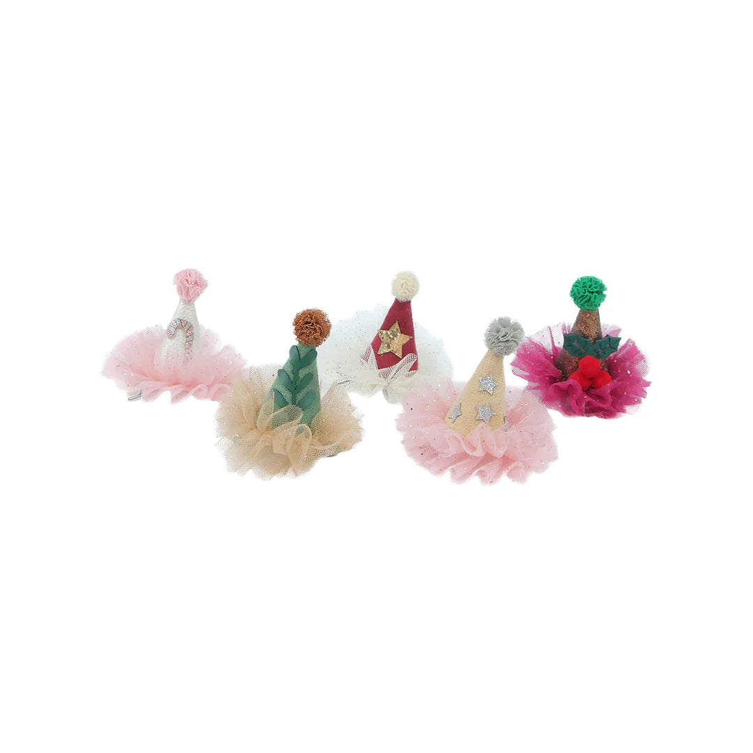 Conjunto de clipes de chapéu de festa