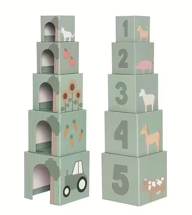 Stackable Cubes - Farm Animals