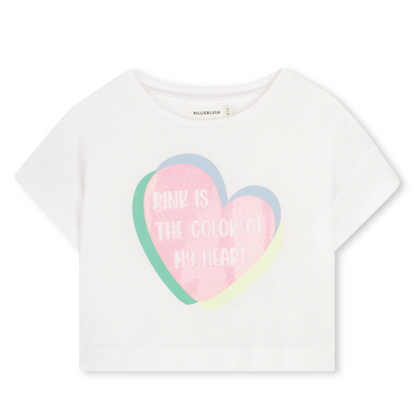 T-shirt and Shorts Set with Embroidered Hearts - Billieblush