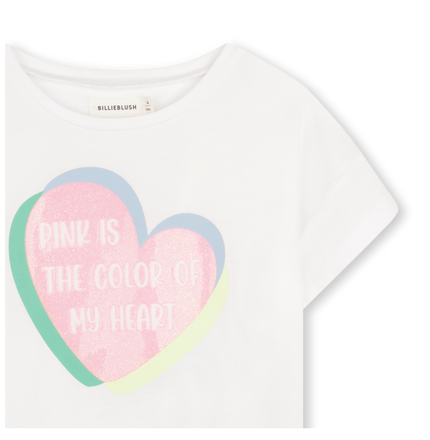 T-shirt and Shorts Set with Embroidered Hearts - Billieblush