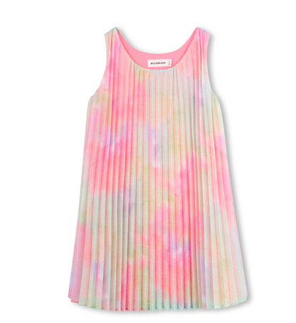 Vestido Plissado com Brilho Glitter - Billieblush