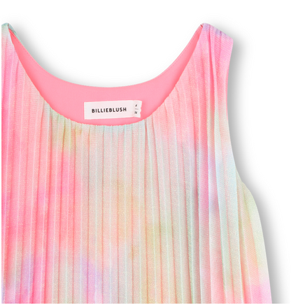 Vestido Plissado com Brilho Glitter - Billieblush