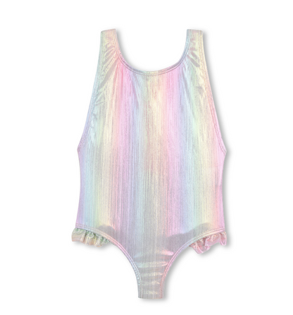 1-Piece Glitter Swimsuit - Billieblush