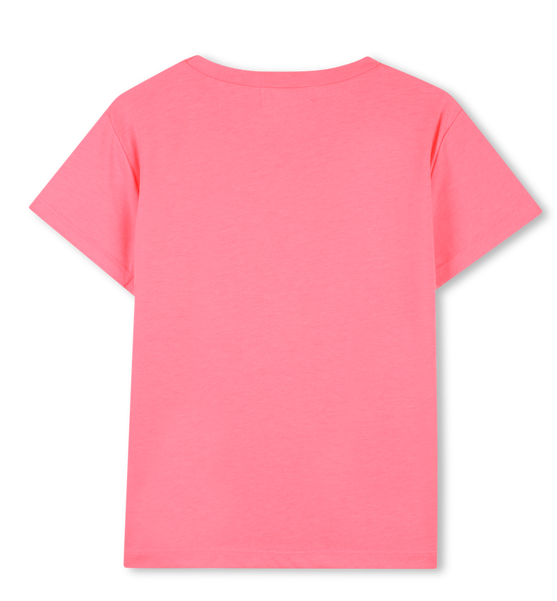 T-shirt de Manga Curta com Ilustração Glitter - Billieblush